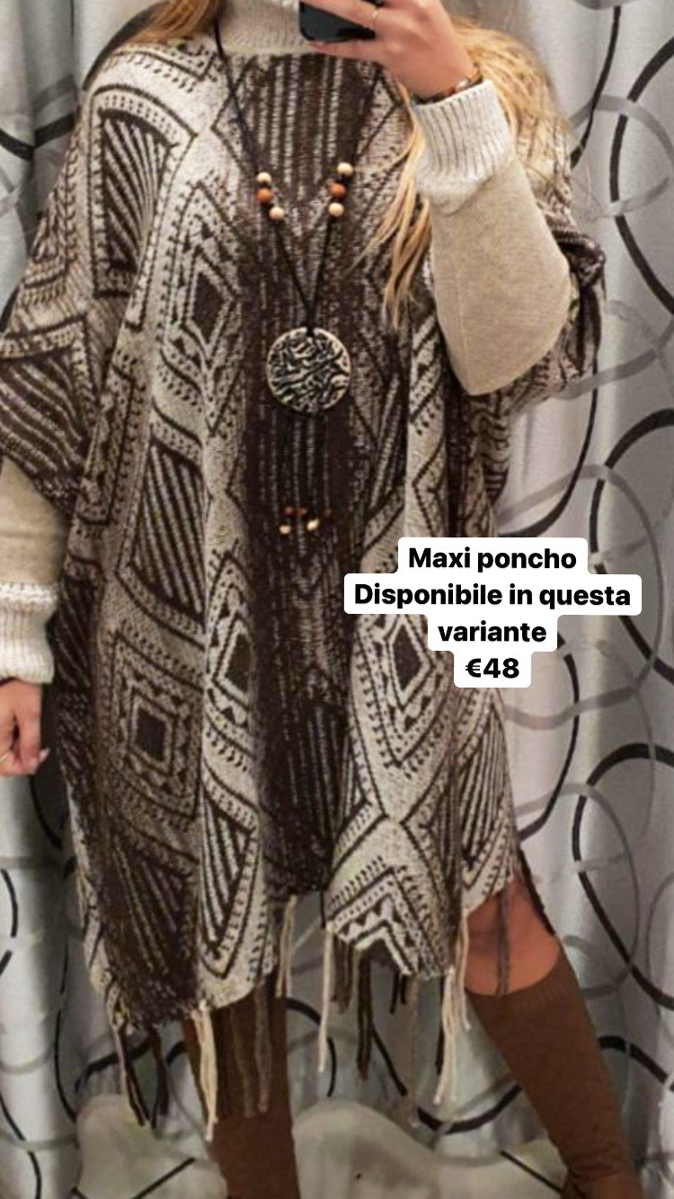 Maxi poncho